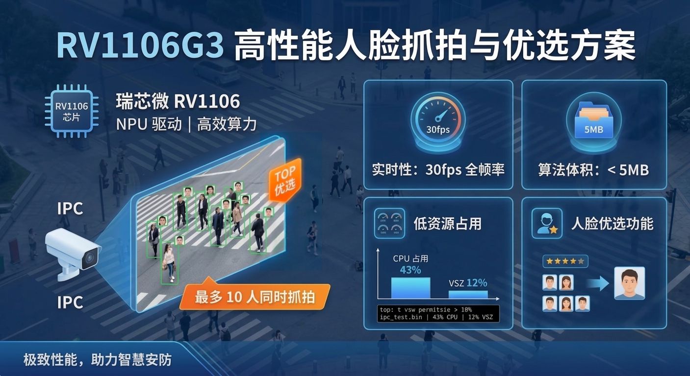 RV1106G3 高性能人脸抓拍与优选 SDK